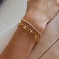 Céleste – Kristallen Tennisarmband